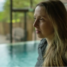 Iara Cardoso em gravação em nova produção para o Fantástico da Rede Globo